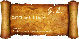 Göbbel Libor névjegykártya